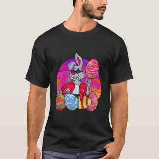 ウサギ マイアミ ラビット ペット イースターエッグ 動物 Tシャツ