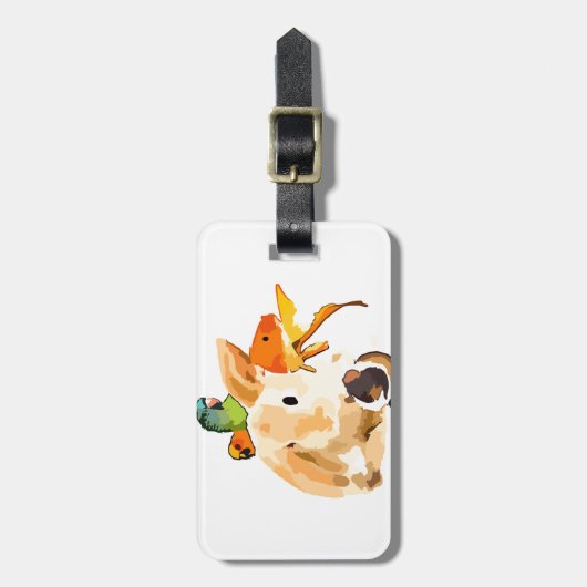 ウサギ ラゲッジタグ (正面縦)