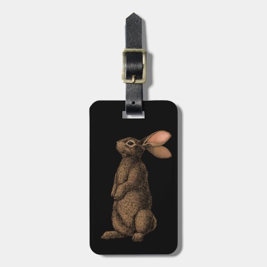 ウサギ ラゲッジタグ (正面縦)