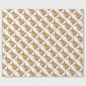 ウサギ ラッピングペーパー (フラット)