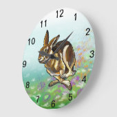ウサギ ラージ壁時計 (傾斜)