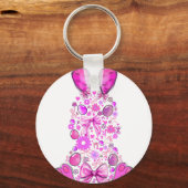 ウサギ, レトロ, ビンテージ キーホルダー (正面)