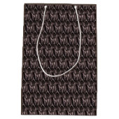 ウサギ。中抱き枕のスケッチ ミディアムペーパーバッグ (裏面)