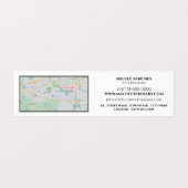 ウサギ、獣医、獣医サービス詳細 名刺 (内部フラット)