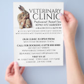 ウサギ,獣医,獣医サービス チラシ (手)