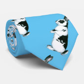 ウサギ: 白黒 ネクタイ (ロール)