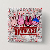 ウサギ 缶バッジ (正面)