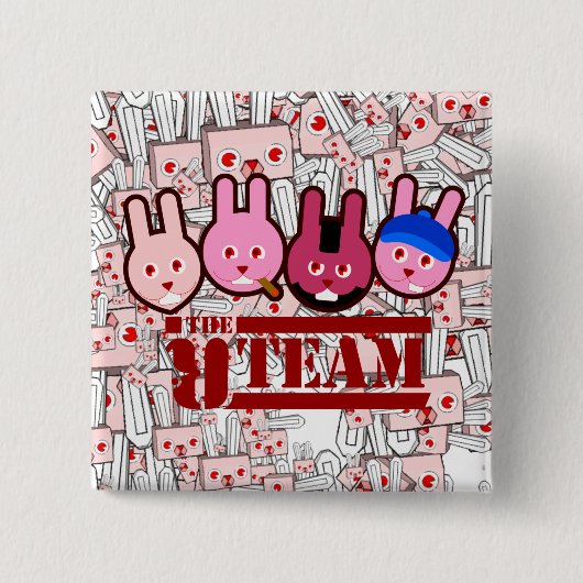 ウサギ 缶バッジ (正面)