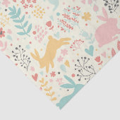 ウサギ、自然、春色、イースターのよいヒップスター 薄葉紙 (詳細)