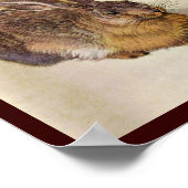 ウサギ（若いウサギ） ポスター (角)