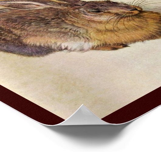 ウサギ（若いウサギ） ポスター (角)