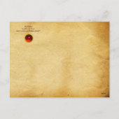 ウサギ（若いウサギ）花のイースターエッグ シーズンポストカード (裏面)