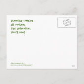 ウサギ/葉書ユーモアのあるき シーズンポストカード (裏面)