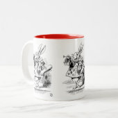 ウサギ、“ Alice's Adventures in Wonderland ” ツートーンマグカップ (正面左)