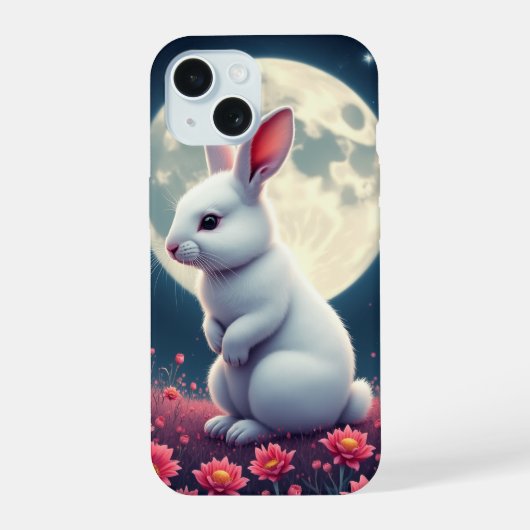 ウサギ iPhone 15ケース (裏面)