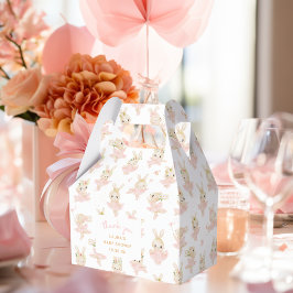 ウサギBallerina Tutu Bunny赤ちゃんシャワーありがとう フェイバーボックス