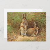 ウサギbyビクトル・ストエツナー・ルンド ポストカード (正面/裏面)