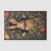 ウサギinタペストリー2デクページ紙 薄葉紙 (正面)