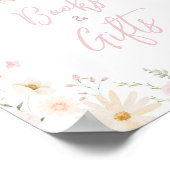 ウサギSomebunny赤ちゃんシャワー本と贈り物 ポスター (角)