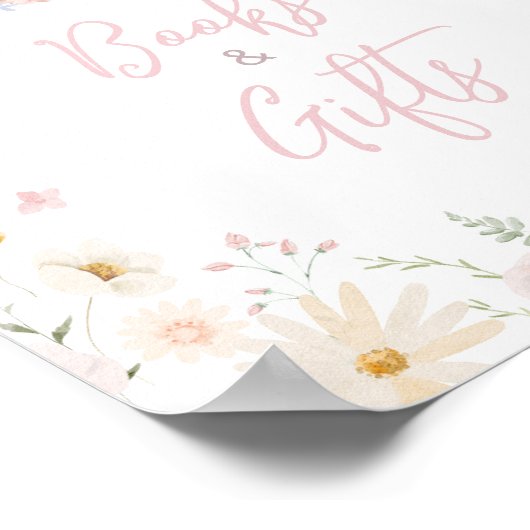 ウサギSomebunny赤ちゃんシャワー本と贈り物 ポスター (角)