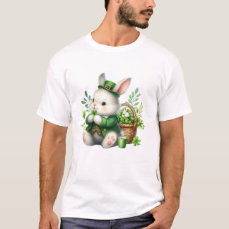 ウサギSt patricks day Tシャツ