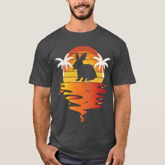 ウサギTシャツ 70年代 ビンテージ レトロ 日没 Rabbitees ビンテージ Tシャツ