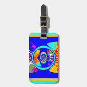 ウサチェンジビューティフルアメージング文字引用文デザイン ラゲッジタグ (正面縦)