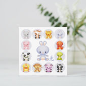 ウサ中国のギの〔占星術の〕十二宮図年パーティー 招待状 (スタンド正面)