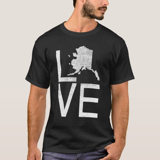 ウサ誇りを持ったファン州ラブマップアラスカ Tシャツ (正面)
