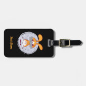 ウザいウサギ 面白い皮肉 コミックデザイン ラゲッジタグ (正面横)