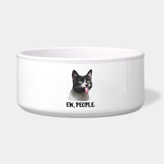 ウザい人々 かわいい猫のミーム ボウル (正面)