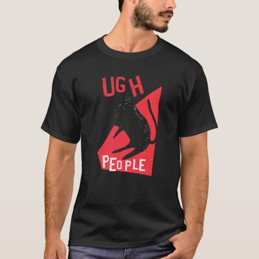 ウザい人 猫 グランピー Tシャツ (正面)