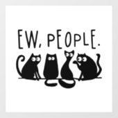 ウザい人 笑える 黒猫 ウィンドウサイン (シート)
