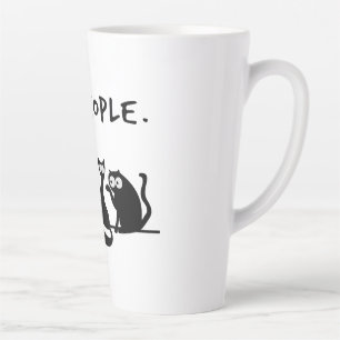ウザい人 笑える 黒猫 カフェラテマグ