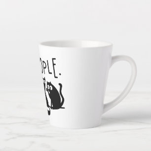 ウザい人 笑える 黒猫 カフェラテマグ