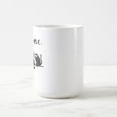 ウザい人 笑える 黒猫 コーヒーマグカップ (中央)