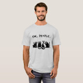ウザい人 笑える 黒猫 Tシャツ (正面フル)