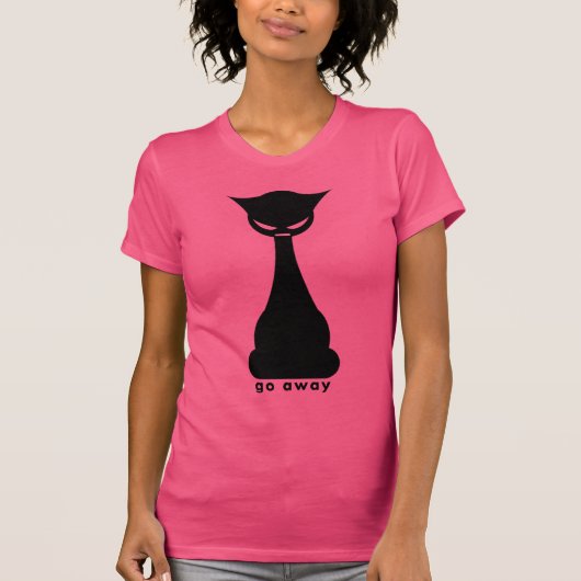 ウザい猫なんか消えろ Tシャツ (正面)