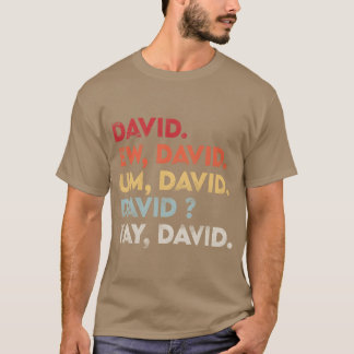 ウザデイビッドダメージドギフト Tシャツ