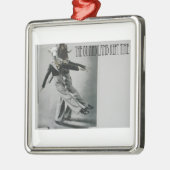 ウシおよび子ヒツジは時間を保ちました メタルオーナメント (左)