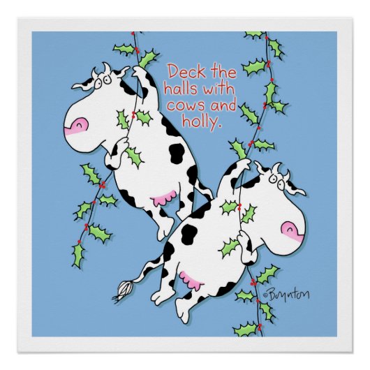 ウシとヒイラギでホールを飾る ポスター (正面)