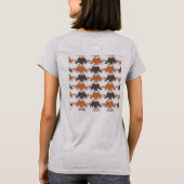ウシとマガモ・タイルのテセレーション(BBL) Tシャツ (裏面)