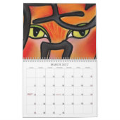 ウシの年、バンガローArt2009 CalendarYear o… カレンダー (3月 2027)