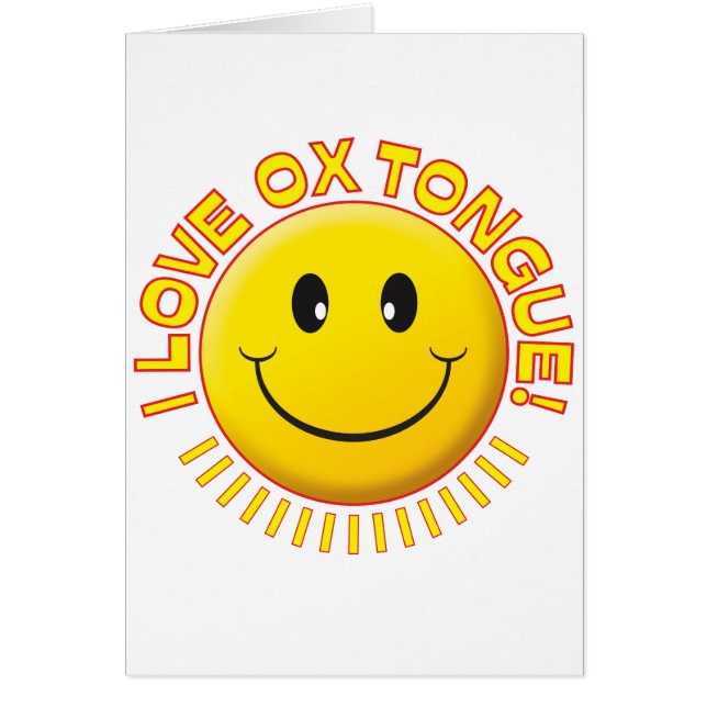 ウシの舌のスマイル (正面)