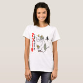 ウシのTシャツのかわいい年 Tシャツ (正面フル)