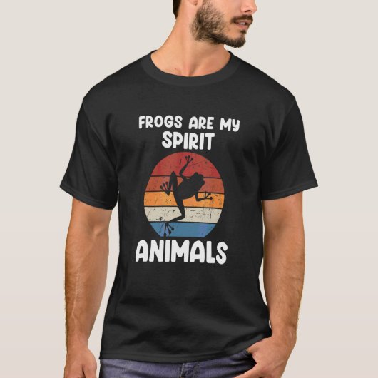 ウシガエル狩猟家とカエル捕り手のためのカエル捕り Tシャツ (正面)
