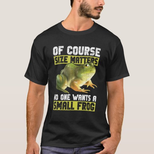 ウシガエル狩猟者向けのカエル狩りと捕獲 Tシャツ (正面)