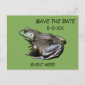 ウシガエル ナチュラル Save The Date ポストカード (正面)