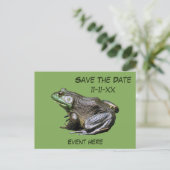 ウシガエル ナチュラル Save The Date ポストカード (スタンド正面)