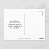 ウシガエル ナチュラル Save The Date ポストカード (裏面)